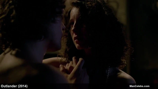 male celebrity Sam Heughan shirtless and sexy