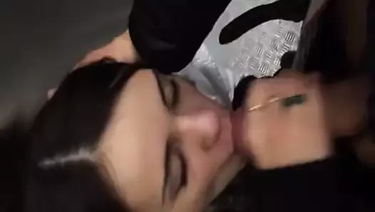 Horny Armenian Girl Suck Her Boyfriend Dick In Elevator