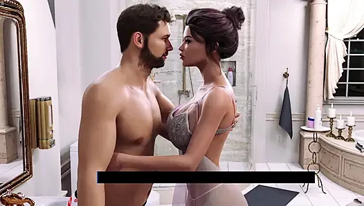 Stepmom Seduce Stepson In Bathroom And Giving Deepthroat Blowjob