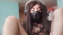 Gamer Girl gets horny before starts playing