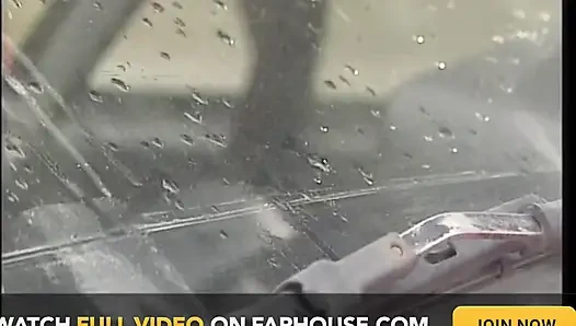 Blonde Horny MILF Have a Hard Sex Inside the Car