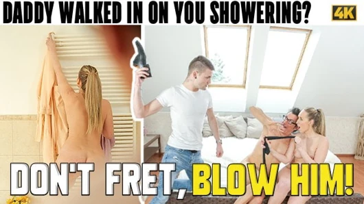 DADDY4K. After shower, babe gets mature boner in her warmed-up cunt