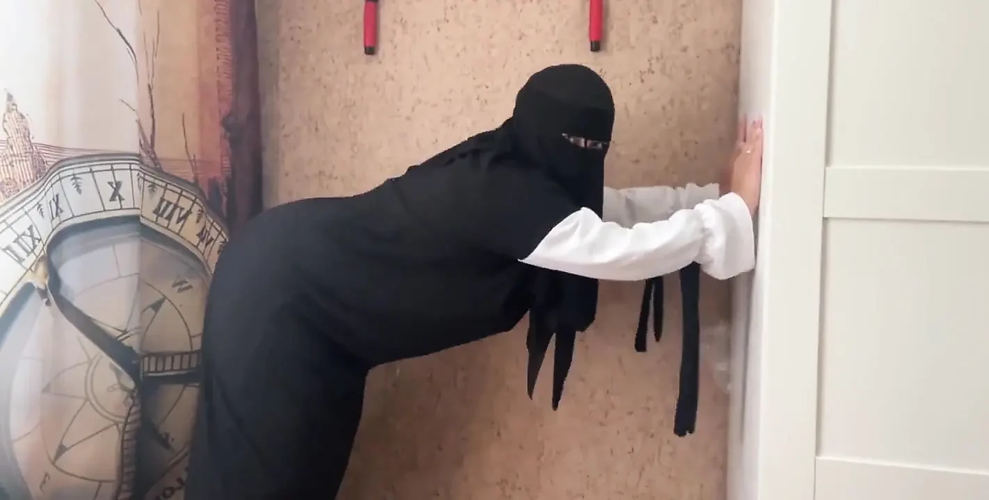 Egyptian Wife Wet Panties During Yoga