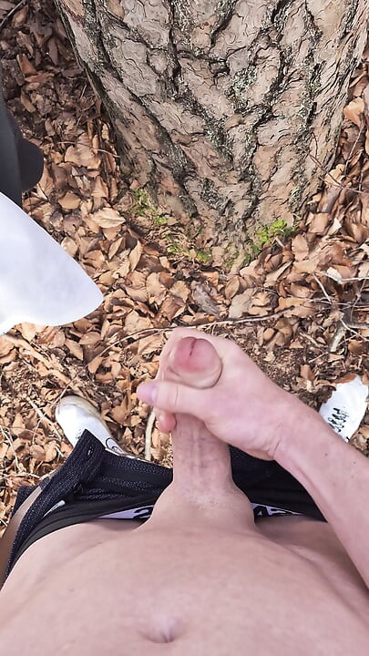 Éjaculation dans la forêt