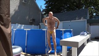 Mijn nieuwe zwembroek testen