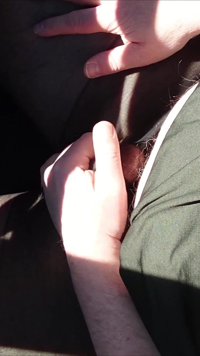 Sexy Break with the Car in Black Pantyhose