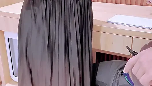 Naked prank in front of a debt collector