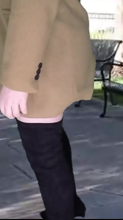 Iconic moment from "Shemale dick flash in public park"