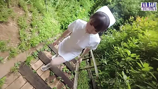 Doll Like Bliss with a Pale Busty Tease on a Playful Exposed Makeover Date Part.4