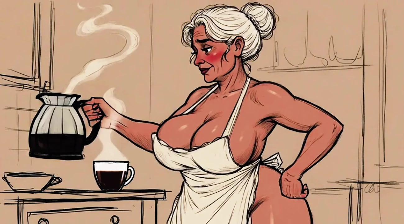 Ai Matures in Kitchens with Big Tits