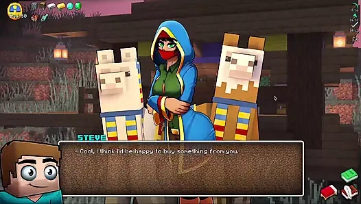 Alex Sucks Steve Through a Gloryhole! Sloppy Blowjob HornyCraft Minecraft Parody