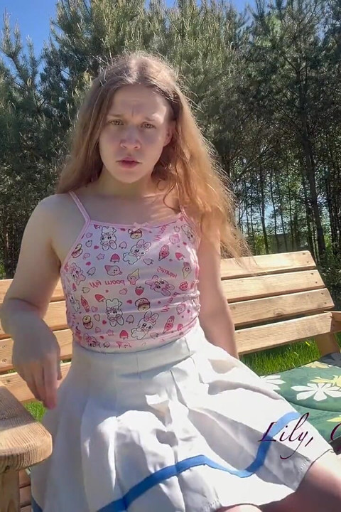 Stepdaughter in college Uniform Makes You Sit at Her Feet and Rubs Her to Orgasm