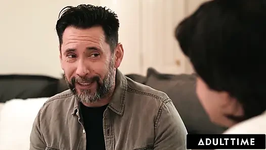 ADULT TIME - Virgin Boy Teams Up With Stepdad To Fuck Horny Blindfolded Stepmom Dana Vespoli