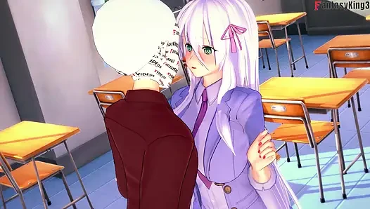 Rossweisse almost catch me fucking Akeno - DXD NTR Madness Series