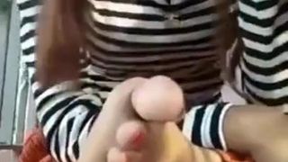 Desi meisje zelfgemaakte video voeten