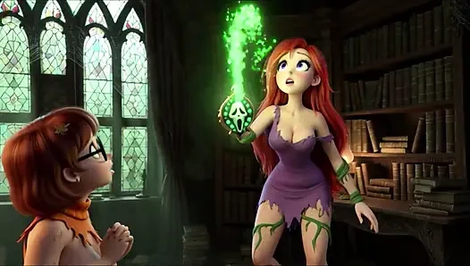 Velma and Daphne Become Fully Nude in Haunted Mansion Ghost Mystery as Their Clothes Tear During Investigation