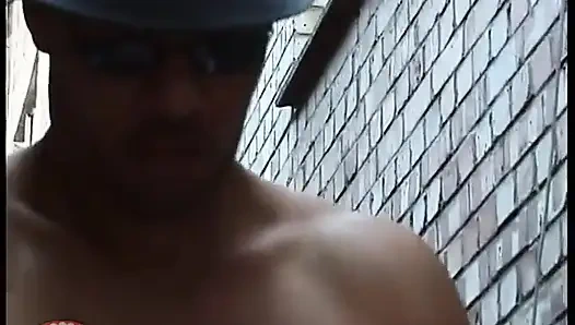 Two Guys Jerking off Degenerates Into Foursome