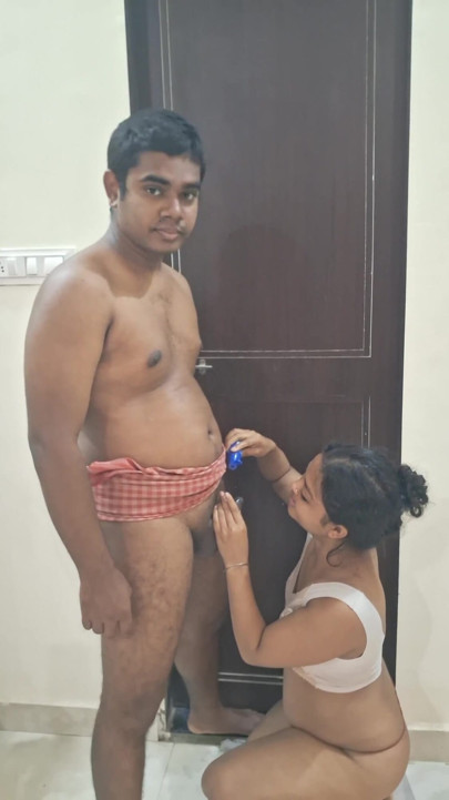 Part-1Bengali Bhabhi with Bihari Jiju Handjob
