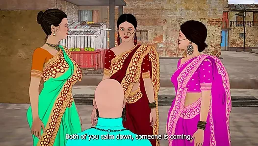 Dhongi baba hintli kadının amının susuzluğunu aşramda sikerek gideriyor