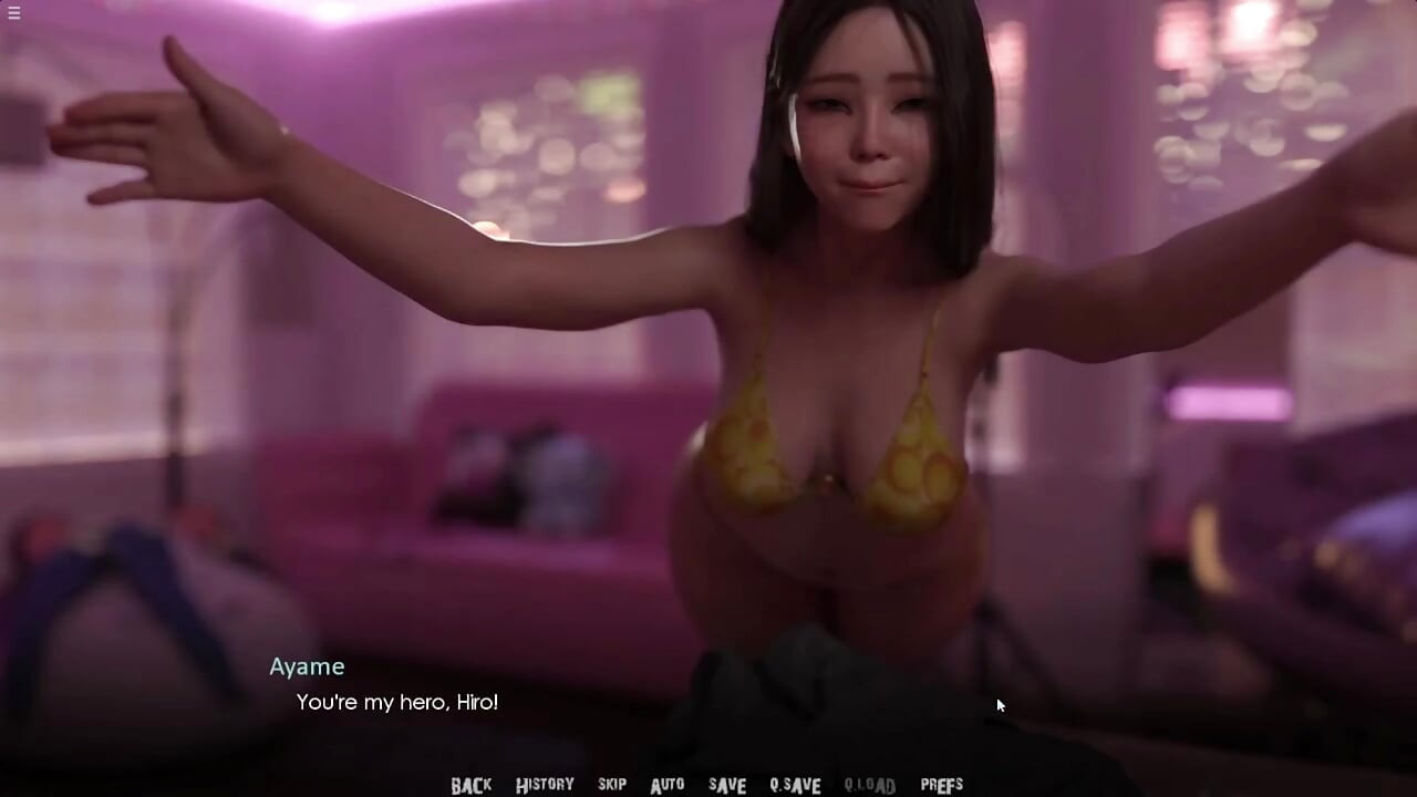 Adik tiri Jepang dengan bikini dan ngusap kontol abang tirinya sendiri