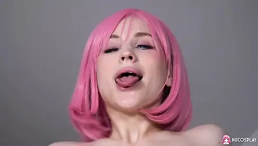 Nikki Hill Plays with a Big Dildo as Stephanie From Lazy Town