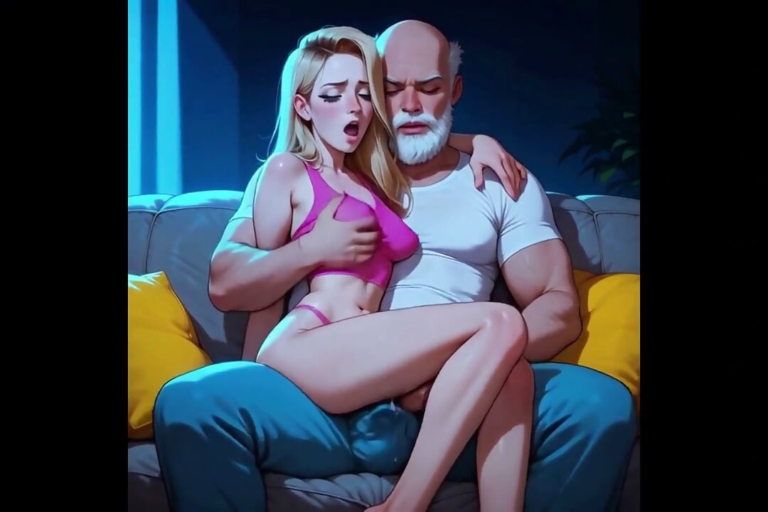 Movie Night with My Stepfather (ai-generated)