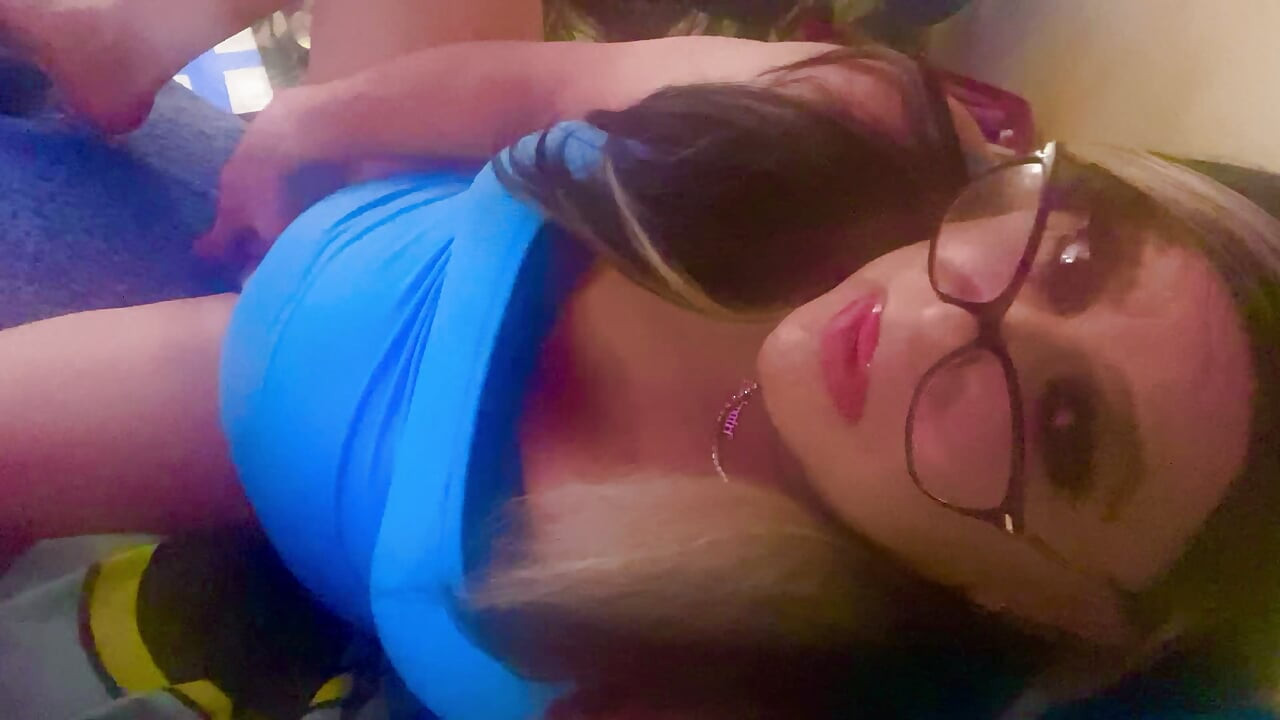 CD Krissy Sweets stroking her she cock