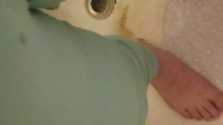 Gf and I piss leggings together