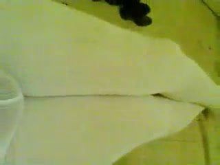 white pantyhose