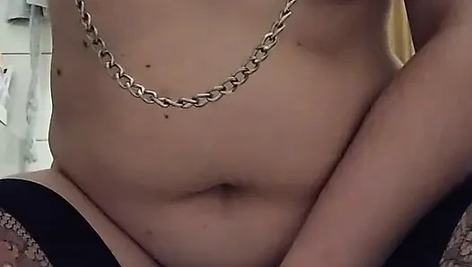 Интенсивная сессия скачки на дилдо с палочкой, заканчивающаяся оргазмом