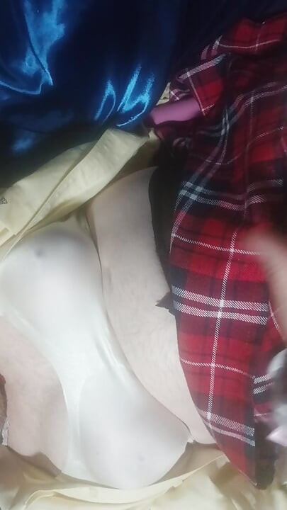 Panties boy playing