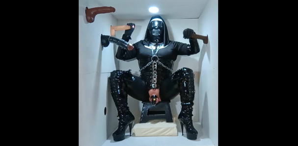 Corrupted fetish nun worships and pleasures cocks in a gloryhole