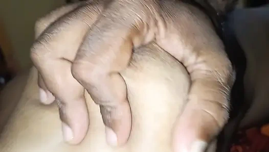 Cute breast squeeze and fuck with Housewife