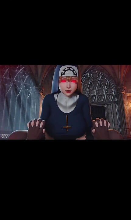 Vruće 3D časne sestre jebane od demona i goblina