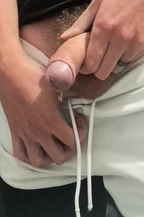 Man with a hairy penis
