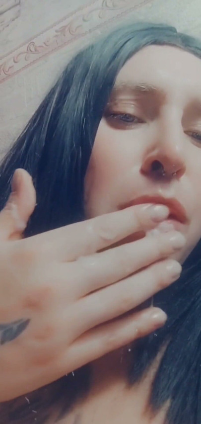 Bonnie masturbates and ends sweetly, tasting the cum. | Clip 3