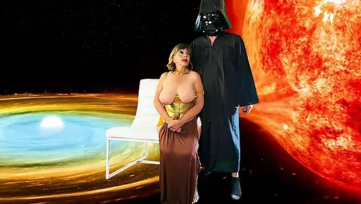 Granny Carmen's Slave Princess Leia's Darth Vader Fantasy Fuck & Creampie! 72125CAMS126M