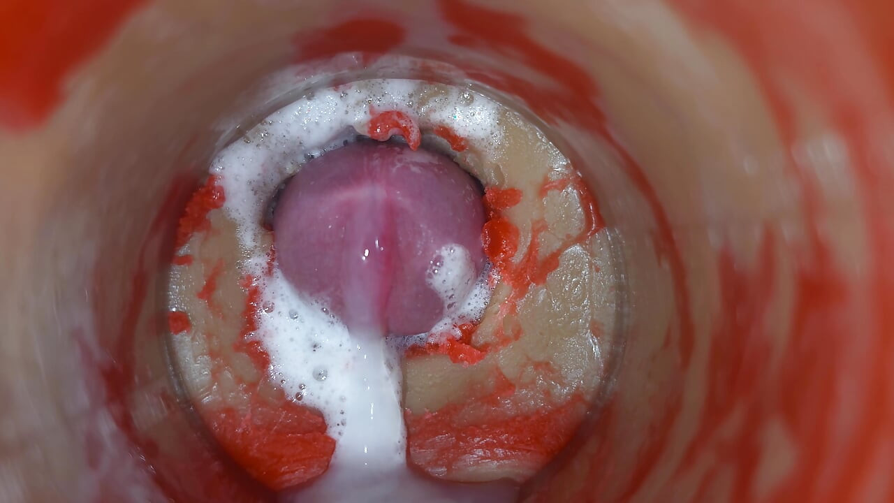 गर्भाधान - आंतरिक कैमरा गहरे पुरुष स्खलन को कैप्चर करता है