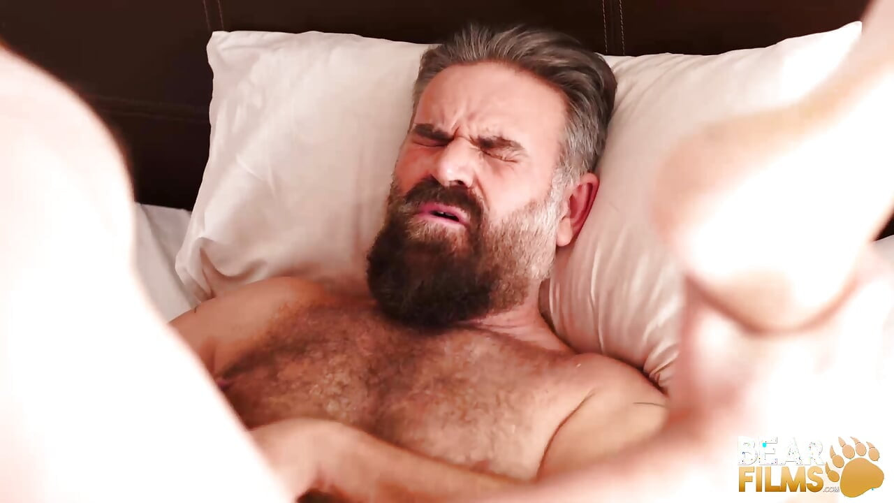 Bearfilms Bearded Bottom Alfer Cuero Welcomes Adam Jones Raw Dick