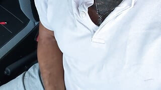 Wank in the car