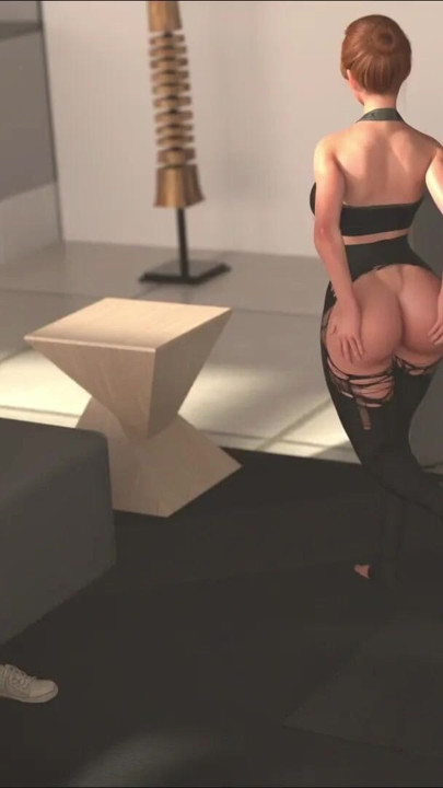 Big Ass Stepmom Leggins Phant Brokes While She Doing Yoga With Stepdaughter Infront Her Stepson | Clip 2