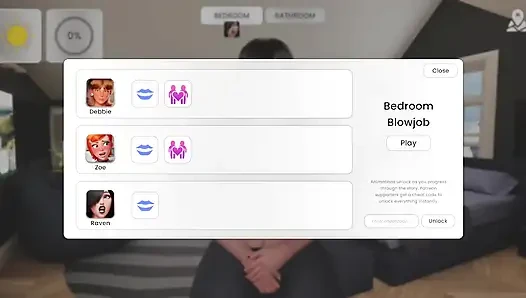 Zoe nyepong kontol Eden di kamarnya