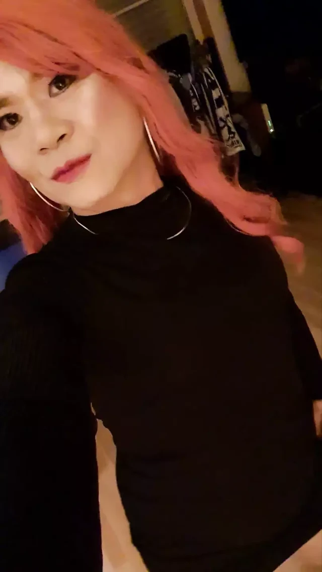 The Little Sissy in Black Dress