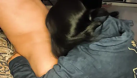 My mother-in-law loves to suck my cock all day, she comes to visit me secretly from her husband