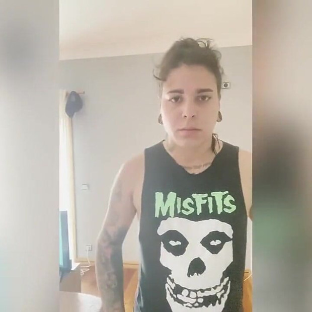 Putting on clothes to stay at home after taking a shower