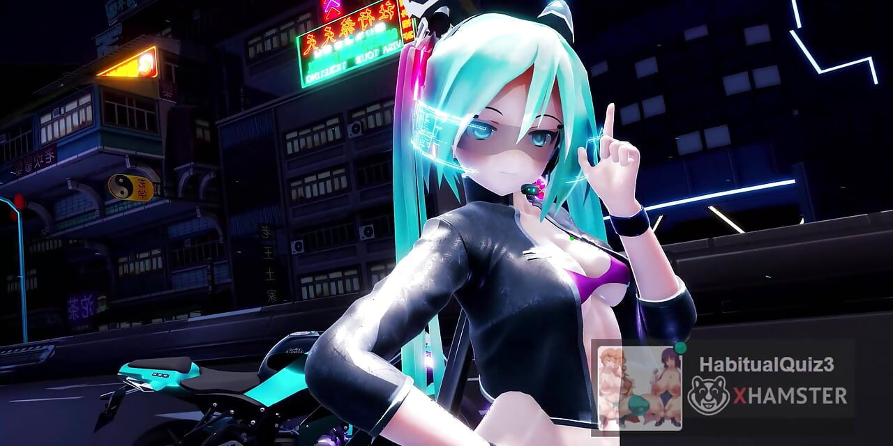 mmd r18  Miku NEON Ninja cnderella sex dance ahegao milf want to fuck hard dildo group boss 3d hentai