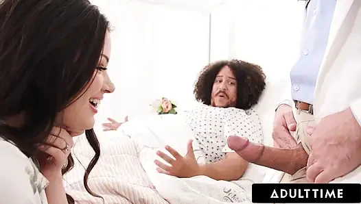 ADULT TIME - Azgın Kız Alison Rey Kocasına Doktoruyla Sikişerek İhanet Ediyor! KUKLA AŞAĞILAMASI