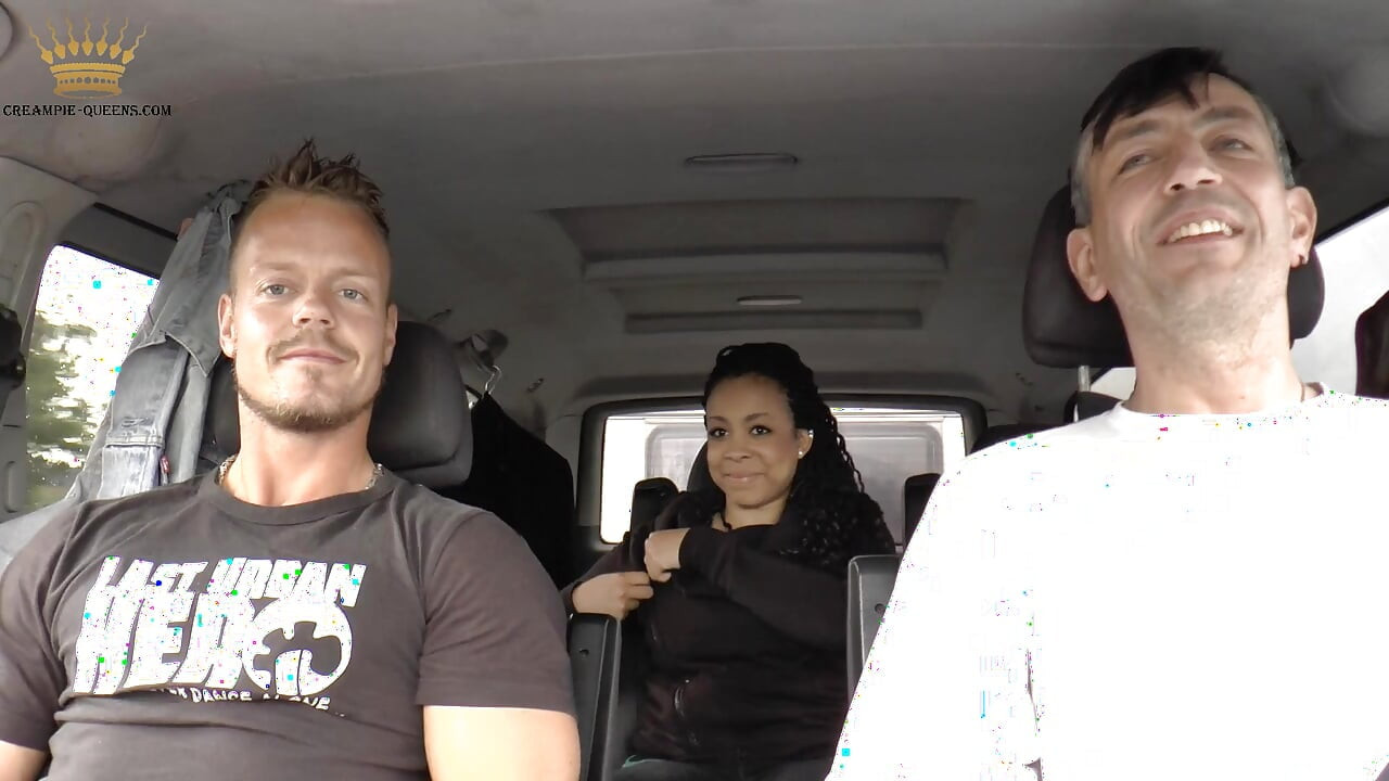 Female Hitchhiker Bangend in a Car on the Highway to Berlin and Double!-creampied (bonny Choc) 30min