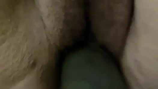 Tidak ada pelumas hukuman dildo besar untuk istri