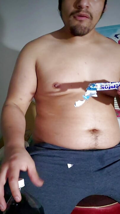 Belly Okay with Pepsi and Mentos Engorged Belly